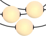 Brightech Bundle: 27 ft Solar String Lights, 1W Soft White + 30 ft Orb Plug in String Lights Warm White | Lumora