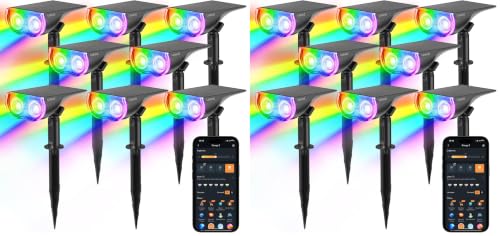 Linkind Smart Solar Spot Lights Outdoor SL5C, IP67 Halloween Lights Outdoor