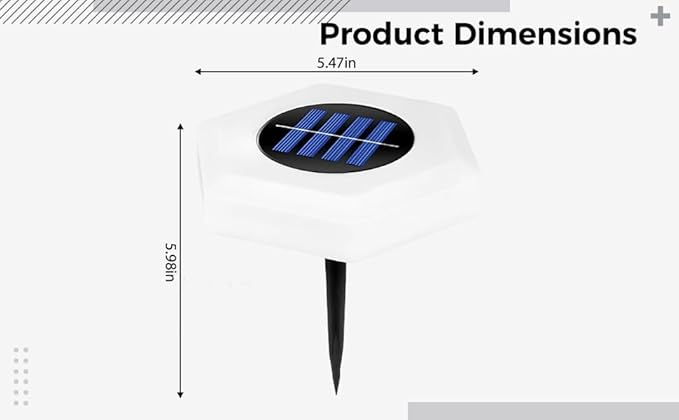 3 Pcs Led Garden Pathway Lights, Solar Outdoor Ground Lights, Hexagon Umbrella Design, Waterproof, Warm White For | Lumora