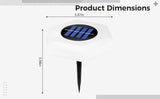 3 Pcs Led Garden Pathway Lights, Solar Outdoor Ground Lights, Hexagon Umbrella Design, Waterproof, Warm White For | Lumora