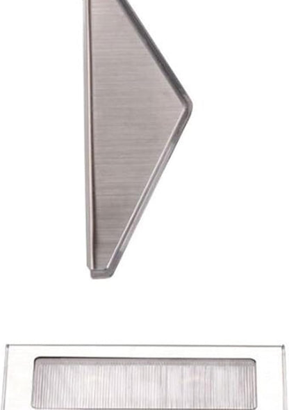 2pcs Solar Powered 3-LED Stair Lights Outdoor Waterproof Stainless Steel Wall Lamp for Fence Patio Steps, White Light, Solar LED Step Lighting for Garden Pathway
