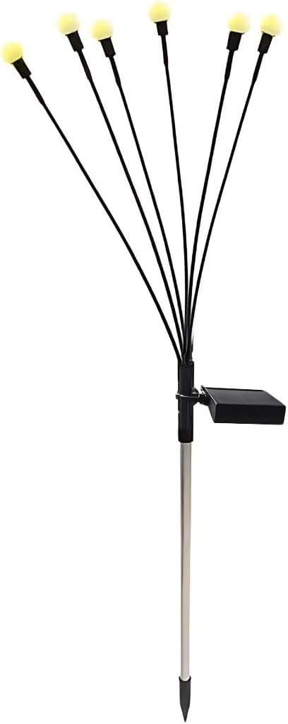 LED Solar Garden Lamp: Magical and Long-Lasting Outdoor Colors (6, White Ligth)