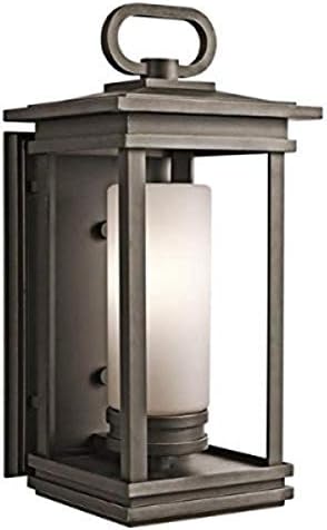 Kichler 49476RZ South Hope Outdoor Wall 1-Light, Rubbed Bronze, 19.75"