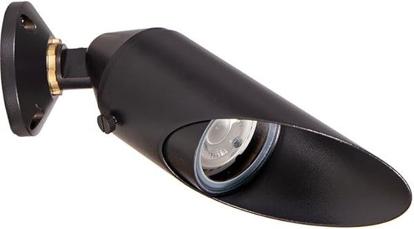 VOLT 12V Cast Brass Outdoor Downlight (Black) with Surface Mount for Low Voltage Landscape Lighting & Moonlighting | Lumora
