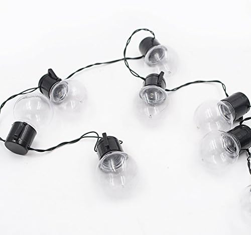 Solar Powered String Lights with Hanging Sockets, 20 Big Edison Bulbs Weatherproof Solar Decoration Lights for Patios, Parties, Weddings, Backyards, Porches, Gazebos, Pergolas (1 Pack)