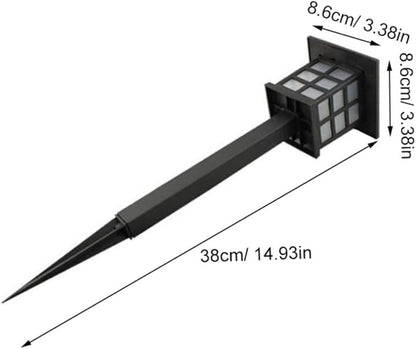 Gadpiparty 5pcs Solar Powered Ground Lamp Outdoor Solar Pathway Lights Garden Lights Black Warm