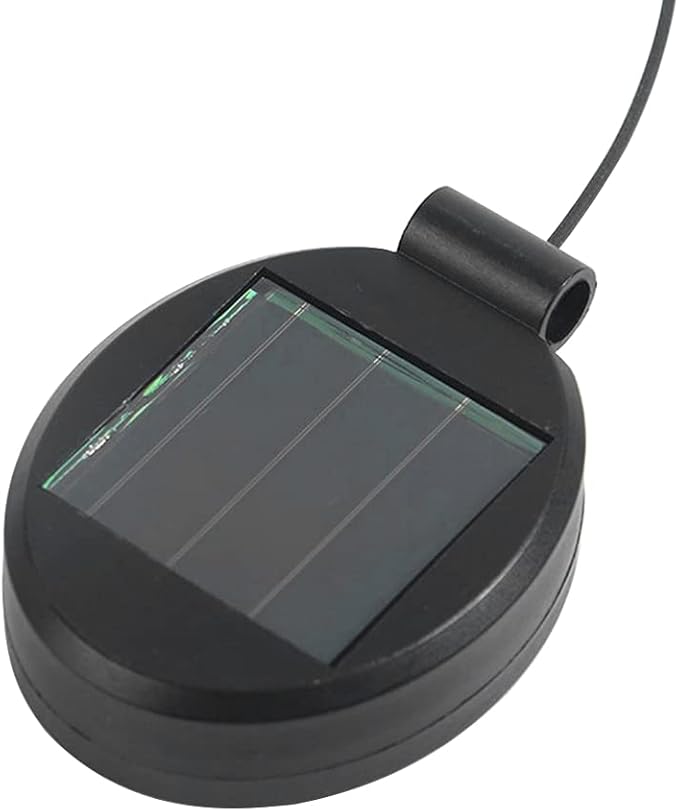 2 Pack Solar Light Replacement Top Part Panel for Outdoor Hanging Lanterns - Solar Lantern Lamp Led Replacement Top Battery Box for Garden Patio Walkway Yard(Black)