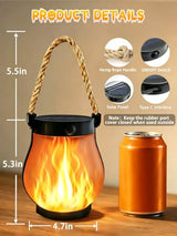4 Pack Gen2 Solar Lanterns Outdoor Waterproof Hanging Halloween Flame Light