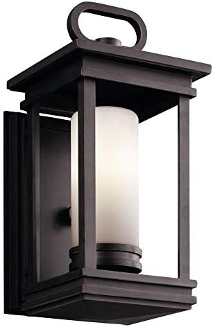 Kichler 49474RZ South Hope Outdoor Wall 1-Light, Rubbed Bronze, 8-Inch