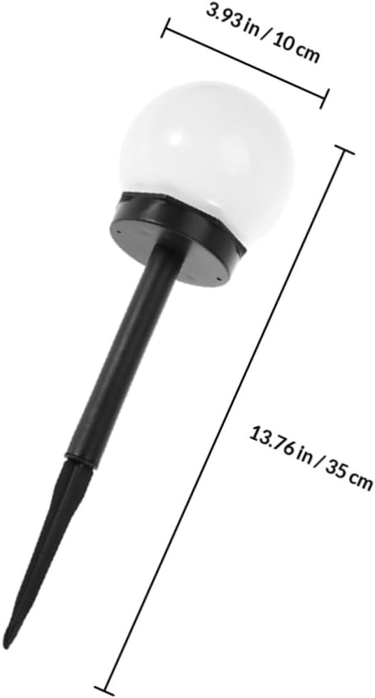 Gadpiparty 4pcs Solar Lawn Light Ground Plug Waterproof Garden Path Lights Warm White Outdoor Landscape Lighting for Yard and Courtyard