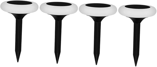 4pcs RGB Solar Ground Plug Light Garden Solar Pathway Lamp Outdoor Landscape Lighting Energy Saving Garden Lights