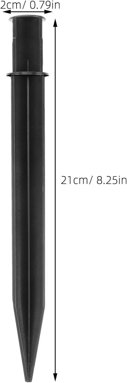 DOITOOL Ground Spike Lawn Lamp Insert 8.26In Landscape Lighting Stake for Outdoor Path Lights Yard Garden Decoration