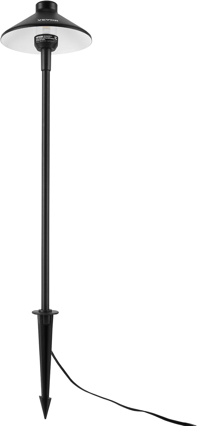 VEVOR 12 Pack Low Voltage Landscape Path Lights, 3W 210LM 12V-24VAC/DC Outdoor LED Pathway Lighting, 3000K Warm | Lumora