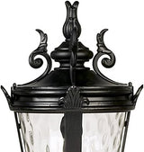 John Timberland Casa Marseille Vintage Outdoor Post Light Fixture with Burial Pole Textured Black 107" Clear | Lumora