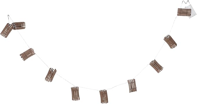 Cabilock Simulation Rattan String Lights Decorative Hanging Lamp for Patios Gardens and Camping Battery Operated Not Included