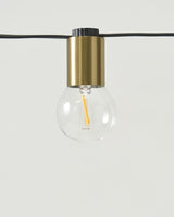 Brightech Glow LED String Lights - 26 Ft Commercial Grade Patio Lights with Brass Accents - Outdoor Waterproof | Lumora