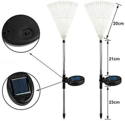 TDA Solar Firework Light Outdoor Garden Decorative Solar Lights Stake Fireworks Stars for Walkway Pathway Backyard Landscape Decoration (Warm-White (2 Pack))