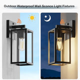 Dusk to Dawn Porch Lights Outdoor Wall Light Fixture, Modern Wall Lanterns
