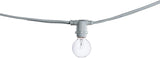 Bulbrite 25 ft, 15-Socket (E12) Decorative String Light Kit with Clear Incandescent (G12) Light Bulbs, 10 Watt | Lumora