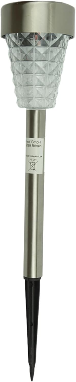 Hemoton Solar Garden Lamp Outdoor LED Lawn Light Waterproof Stainless Steel Ground Inserting Solar Path Light for Patio Yard Landscape