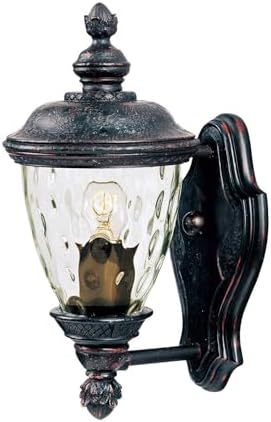 Maxim Carriage House VX-One Light Outdoor Wall Mount in Early American Style Made with Vivex Material for Coastal Environments