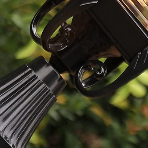 Post LightsLED American Solar Fence Light Square Solar Stigma Lamp Outdoor Waterproof Garden Path Lawn Step Landscape Lights No Wiring Is Required IP23 Classic Aluminium Glass Lighting Super Bright Wa