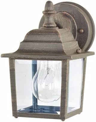 Maxim Cast-One Light Outdoor Wall Mount in Early American Style-5.5 Inches Wide by 8.5 inches high-Rust Patina | Lumora