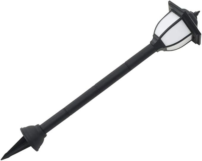 Solar Lights Outdoor, 6 Pack Black Polypropylene Spherical LED Lamps, Weatherproof Garden Pathway Patio Decor, Automatic Dusk-to-Dawn Operation