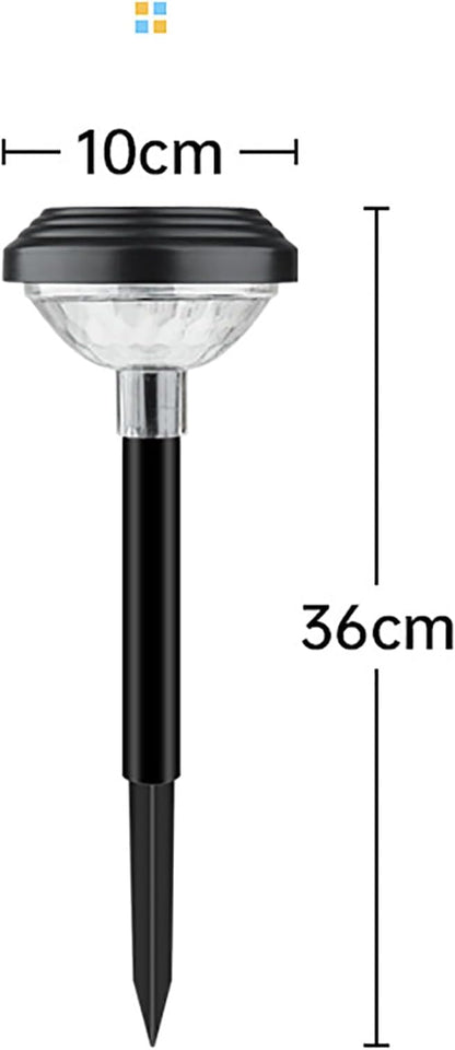 4 Pcs Outdoor Solar Lights, Solar Pathway Lights, Outdoor Solar Garden Lights with 2 Modes, Solar Ground Light, Landscape Path Lights, Solar Lights for Garden Decoration Lawn Patio Yard
