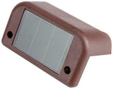 anso 4pcs LED Solar Deck Lights Waterproof Outdoor Gardens Pathway Lamps Fences Ladder Light (4pcs Brown) | Lumora