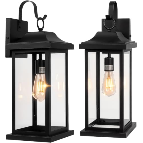 Extra Large Exterior Lighting Fixtures 21 Inch Matte Black