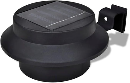 6-Pack Solar Pathway Lights Outdoor, Black Sturdy Plastic, 4.7x4.7x2.5in, Garden Solar Powered Waterproof Yard Lights for Walkway