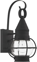 Livex Lighting 26900-04 Transitional One Light Outdoor Wall Lantern from Newburyport Collection in Black Finish | Lumora