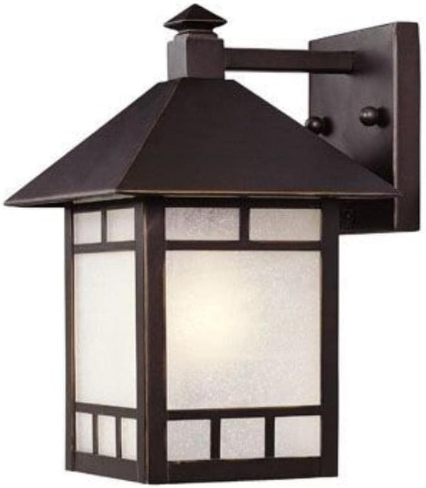 Acclaim 9002ABZ Artisan Collection 1-Light Wall Mount Outdoor Light Fixture, Architectural Bronze | Lumora