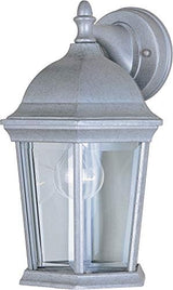 Maxim Cast-One Light Outdoor Wall Mount in Early American Style-8 Inches Wide by 12 inches high-Pewter Finish | Lumora
