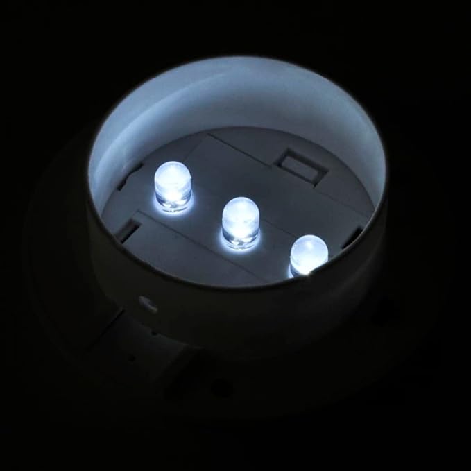 Solar Path Lights Outdoor Set of 6, White Durable Plastic, 16.7-inch, Waterproof, Automatic LED Garden Walkway Lighting for Yard