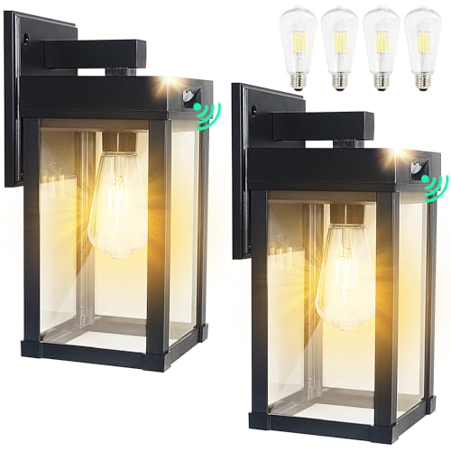 Solar Wall Lights Outdoor Waterproof with 3 Lighting Modes & Motion Sensor