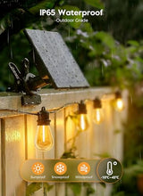 Minetom 79FT Solar String Lights Outdoor Waterproof, S14 Patio Lights