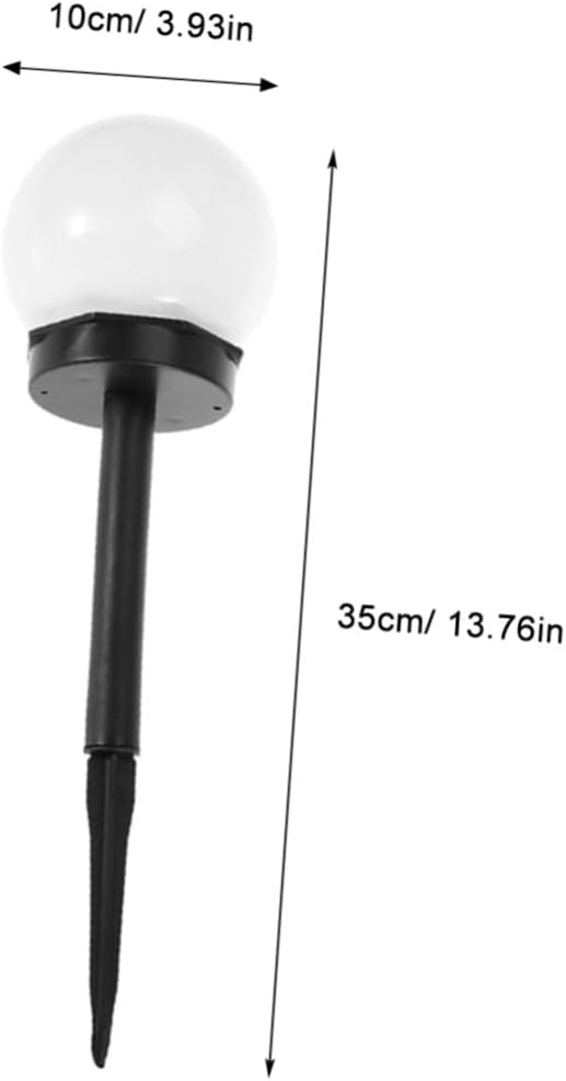 4pcs Solar Lawn Lights Warm White Garden Path Ground Plug Outdoor Waterproof Courtyard Landscape Lighting