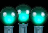 100 Foot G50 Outdoor Patio String Lights with 125 Green Globe Bulbs – Indoor Outdoor String Lights – Market Bistro | Lumora