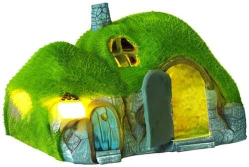 Garden Statues Outdoor Decor - Fairy House with Waterproof Solar Lights Resin Figurines for Yard Lawn Porch Outside | Lumora