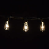Hometown Evolution, Inc. Commercial Grade Vintage Edison Outdoor String Lights (ST40 Clear - Commercial Black Wire | Lumora