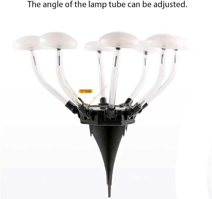 Solar Garden Lights Outdoor Waterproof，Solar Mushroom lamp for Garden, Courtyard, Balcony, Rooftop, Terrace, Beside The Swimming Pool.