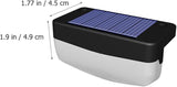 2pcs Solar Stair Lights Outdoor LED Step Lamps with High-Conversion Panels for Garden Decks Fence Handrail | Lumora