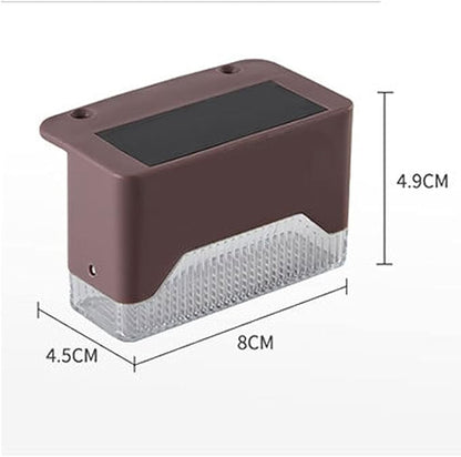 4 Pack Solar Pathway Light Outdoor Solar Waterproof Pathway Lights Suitable for Flowerbed Railing Fence Stairs Courtyard