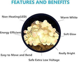 180ft Globe String Lights with 16ft Extended Lead & Stable Remote - 300 LED Warm White, 8 Distinct Modes, IP44 | Lumora