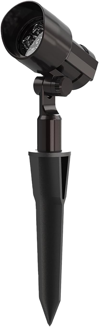 Malibu LED Low Voltage Landscape Spotlight 9W Cast Metal Oil Rubbed Bronze Finish Floodlight 300 Lumen 2700K Warm | Lumora