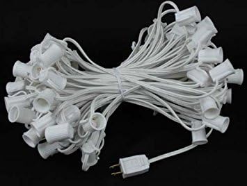 G30 Patio String Lights with 125 Globe Bulbs - Garden Hanging String Lights - Vintage Backyard Patio Lights - Outdoor String Lights - Market Cafe Bistro String Lights - 100 Feet
