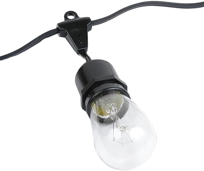 Novelty Lights 330 Feet Heavy Duty Light String with 165 Suspended E26 Sockets - Outdoor Security Flood Light | Lumora