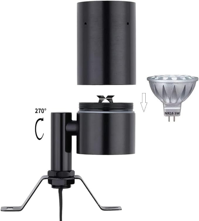 Landscape Lighting Moonlight,Outdoor Landscape Downlights,Cast Aluminum Low Voltage 12-24 AC/DC Replaceable MR16 | Lumora